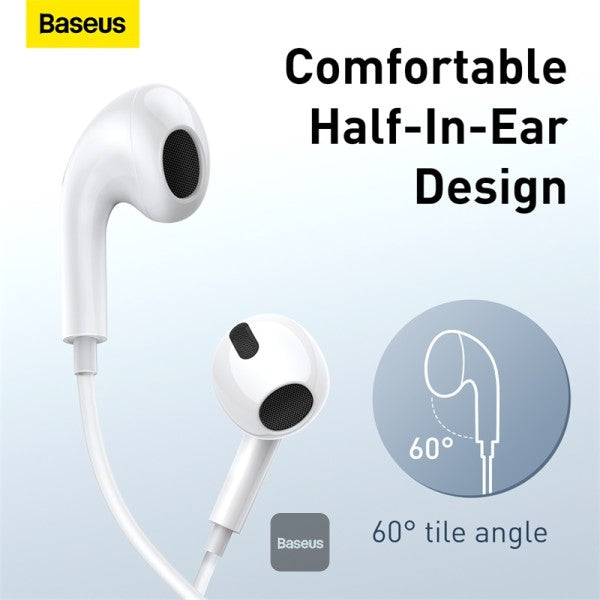 Baseus Encok H17 Wired Earphone In Ear Headset With Mic Stereo Bass Sound 35mm Jack Earphone Earbuds Earpiece For iPhone Samsung Xiaomi