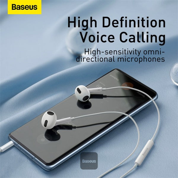 Baseus Encok H17 Wired Earphone In Ear Headset With Mic Stereo Bass Sound 35mm Jack Earphone Earbuds Earpiece For iPhone Samsung Xiaomi