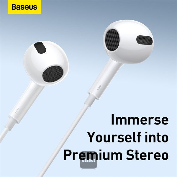 Baseus Encok H17 Wired Earphone In Ear Headset With Mic Stereo Bass Sound 35mm Jack Earphone Earbuds Earpiece For iPhone Samsung Xiaomi