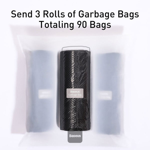 Baseus Leather Car Garbage Bin Bag Waterproof Leakproof Car Auto Garbage Bag Can Automotive Waste Storage