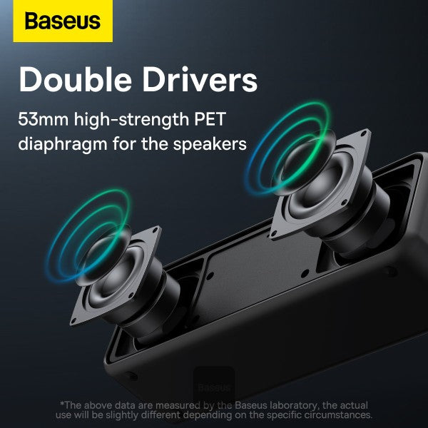 Baseus V1 Bluetooth Speaker Outdoor IPX6 Waterproof Stereo Mini Portable Sound Box 20W High Power Super Bass Wireless Music Speaker