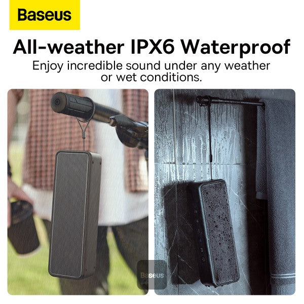 Baseus V1 Bluetooth Speaker Outdoor IPX6 Waterproof Stereo Mini Portable Sound Box 20W High Power Super Bass Wireless Music Speaker