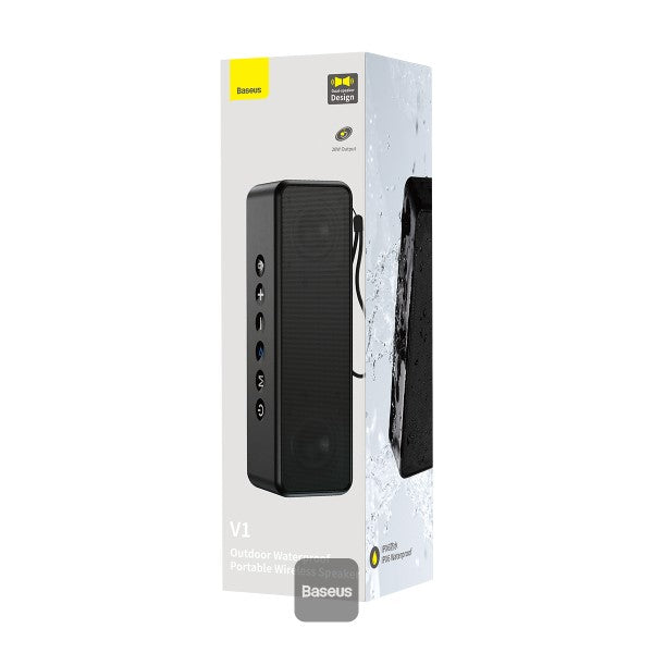 Baseus V1 Bluetooth Speaker Outdoor IPX6 Waterproof Stereo Mini Portable Sound Box 20W High Power Super Bass Wireless Music Speaker