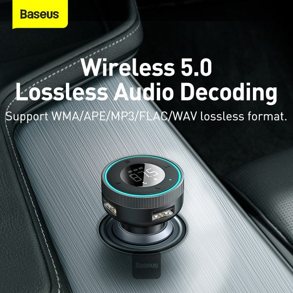 Baseus Enjoy Car Wireless MP3 Charger (Wireless 50+5V 34A) Black