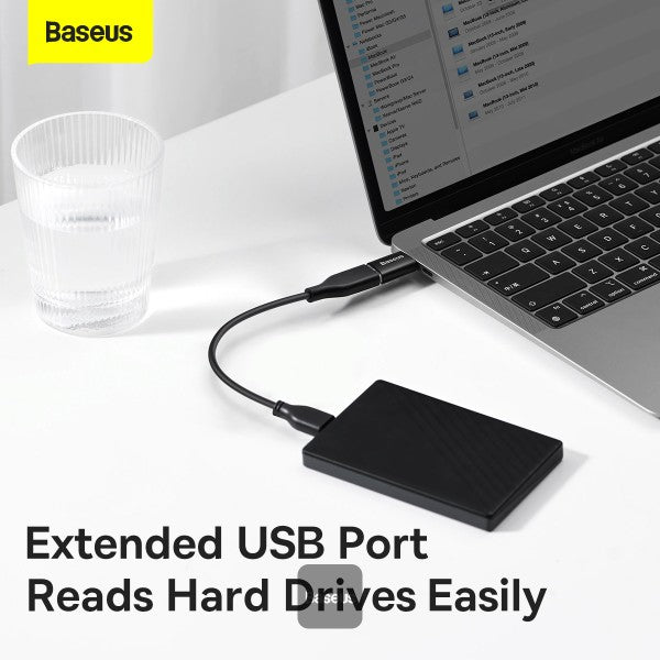 Baseus Ingenuity Series Mini OTG Adaptor Type-C to USB-A 31 Black