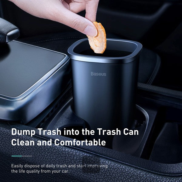 Automotive Garbage Can Mini Trash Bin Rubbish Bin Portable Car Trash Can (Including 90Pcs Rubbish Bags)