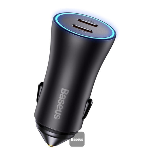 Baseus Golden Contactor Pro car charger 2x USB-C 40W gray
