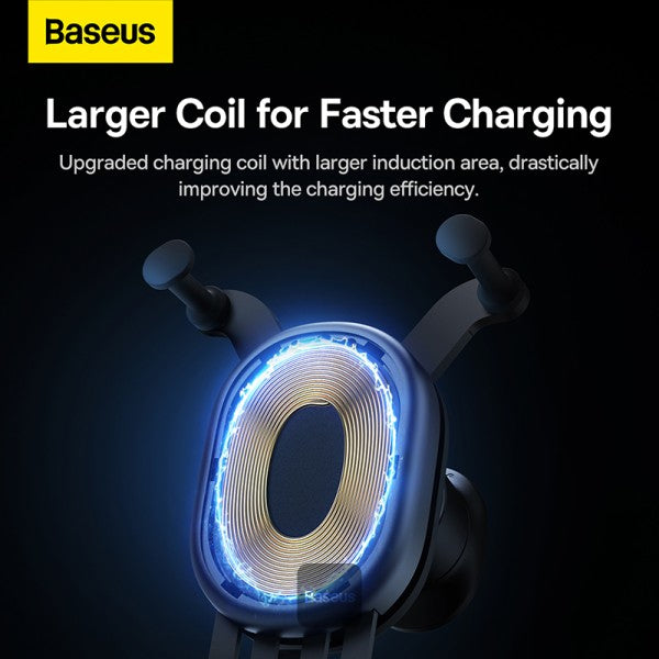 Baseus Stable Gravitational Wireless Charging Car Mount Pro 15W Air Outlet Version (black)