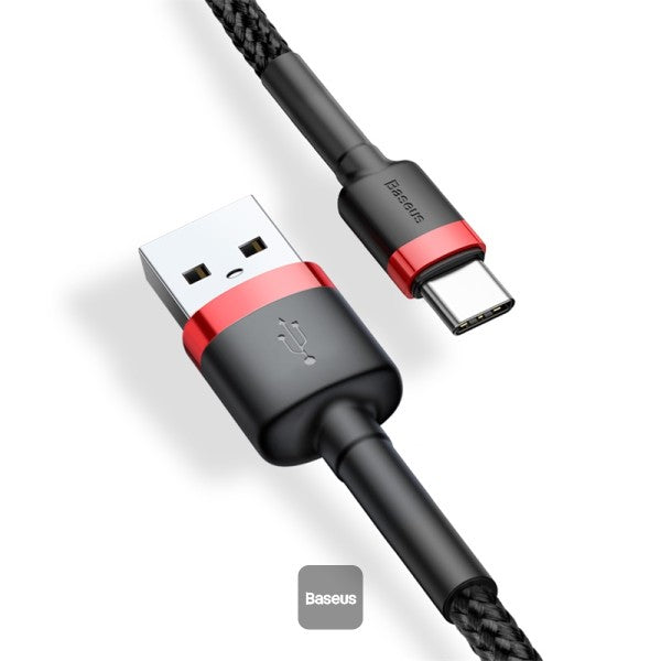 Baseus cafule Cable USB For Type-C 2A 3m Red