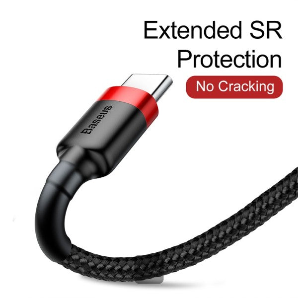 Baseus cafule Cable USB For Type-C 2A 3m Red