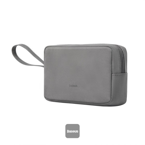 Baseus EasyJourney Series small travel bag phone pouch headphones and other small items gray