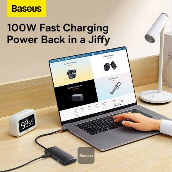 Baseus Lite Series multifunctional HUB USB Type C - 2 x USB 30  USB Type C PD  HDMI 14  SD  TF Black