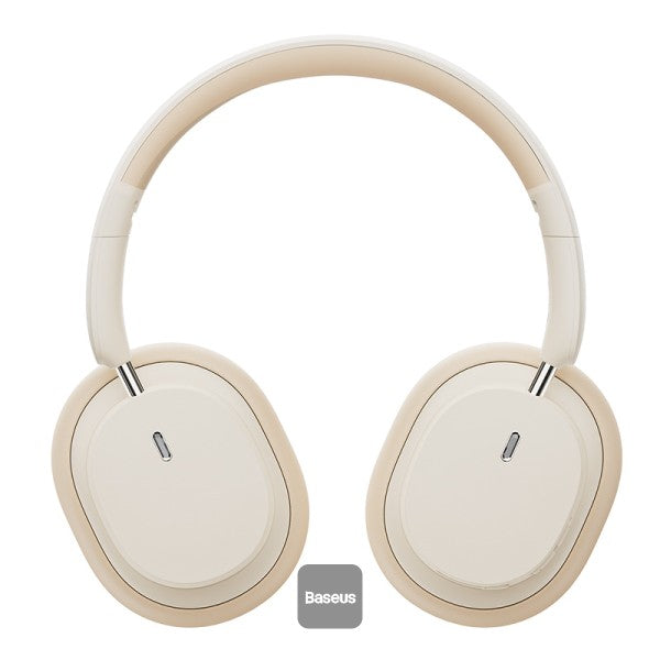 Baseus Bowie D05 Wireless Bluetooth Headset Foldable HiFi Stereo Music Headphone Creamy - White