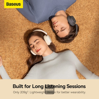 BASEUS Bowie D05 Wireless Bluetooth Headset Foldable HiFi Stereo Music Headphone - Grey