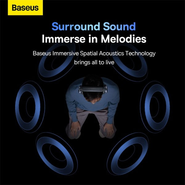 Baseus Bowie H2 Noise-Cancelling Wireless Headphone Bluetooth 52 Game Music Over-Ear Headset - Grey