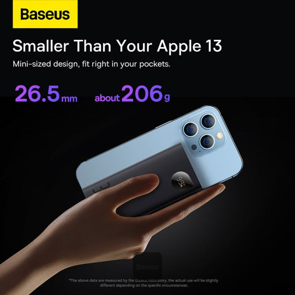 Baseus Adaman2 Power Bank 30W 10000mAh Digital Display Fast Charge - Black