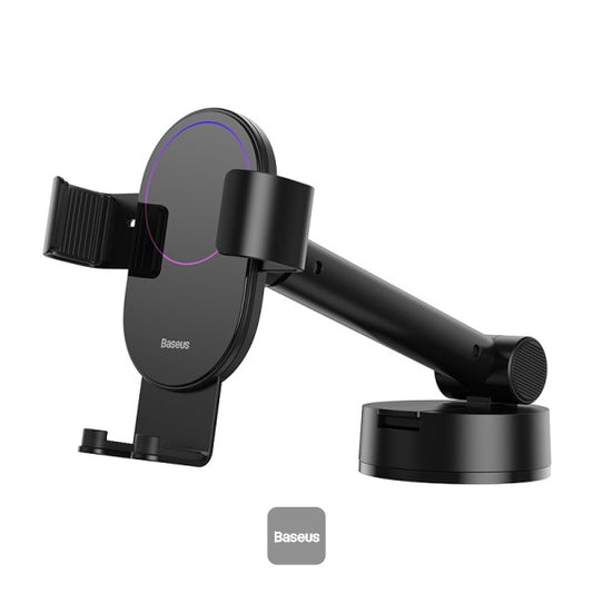 Baseus Simplism Telescopic Gravity Car Holder for The Windshield Black