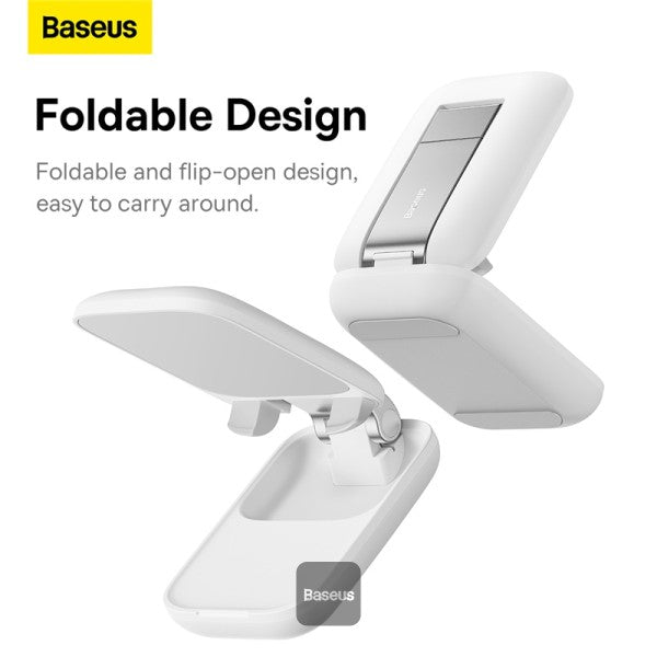 Baseus Seashell Series Folding Phone Stand Moon White