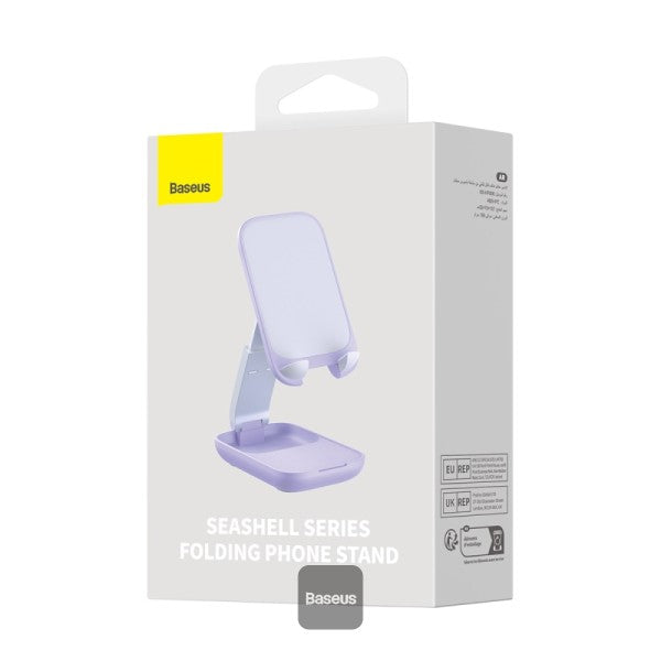 Baseus Seashell Series Folding Phone Stand (with Mirror) Nebula Purple