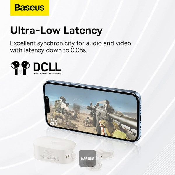Baseus Bowie EZ10 True Wireless Earphones - White