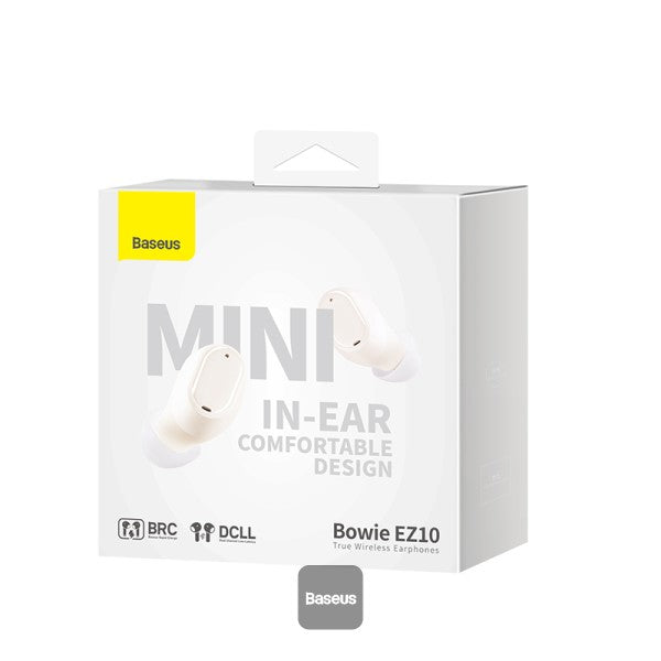 Baseus Bowie EZ10 True Wireless Earphones - White