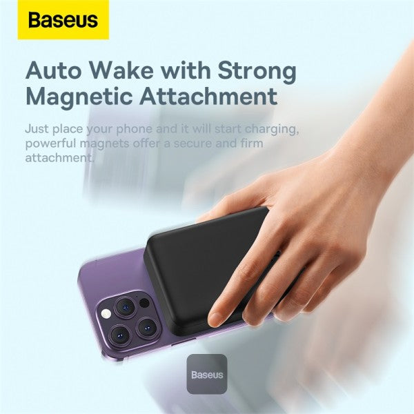 Baseus Airpow Magnetic Mini Wireless Fast Charge Power Bank 20000mAh 20W - Black