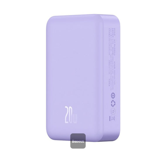 Baseus Airpow Magnetic Mini Wireless Fast Charge Power Bank 20000mAh 20W - Purple