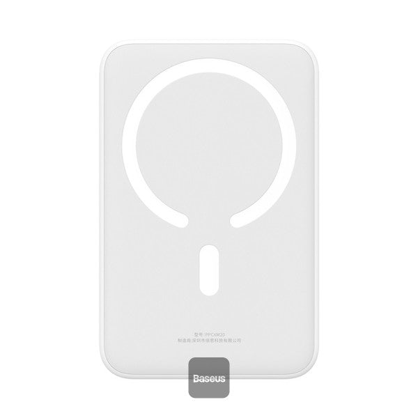Baseus Airpow Magnetic Mini Wireless Fast Charge Power Bank 20000mAh 20W - White