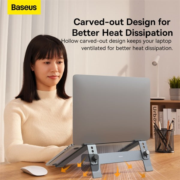 Baseus Ultra Stable Series Desktop Laptop Stand -4-Gear Adjustable- Space Grey