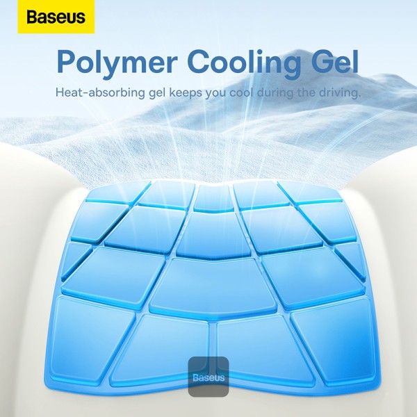 Baseus ComfortRide Series Car Cooling Lumbar Pillow Cluster - Black