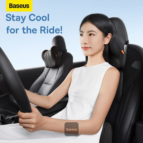 Baseus ComfortRide Series Car Cooling Lumbar Pillow Cluster - Black