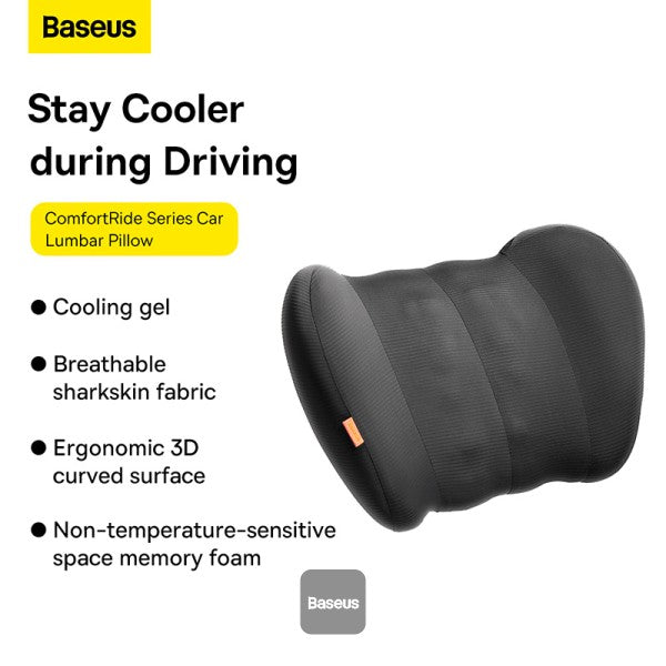 Baseus ComfortRide Series Car Cooling Lumbar Pillow Cluster - Black