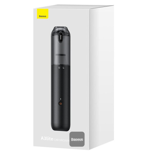 Baseus A3 Lite Car Vacuum Cleaner with Mini Air Blower Inflator & Pumping | 3 in 1 Portable Cordless 12000Pa Rechargeable - Black