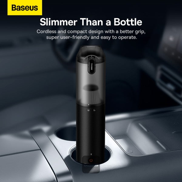 Baseus A3 Lite Car Vacuum Cleaner with Mini Air Blower Inflator & Pumping | 3 in 1 Portable Cordless 12000Pa Rechargeable - Black