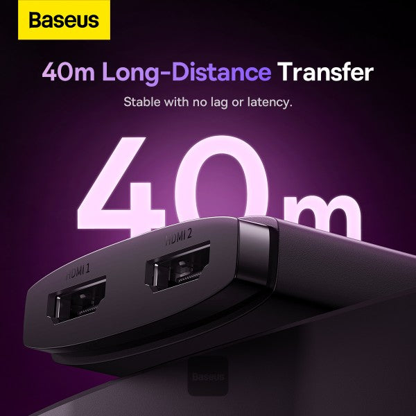 Baseus AirJoy Series 2-in-1 Bidirectional HDMI Switch - Cluster Black