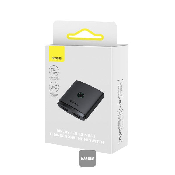 Baseus AirJoy Series 2-in-1 Bidirectional HDMI Switch - Cluster Black
