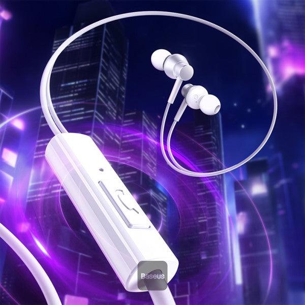 Baseus Encok HZ11 35mm Jack Wired Earphone  Universal Headset In-Ear Headphone With Mic - White