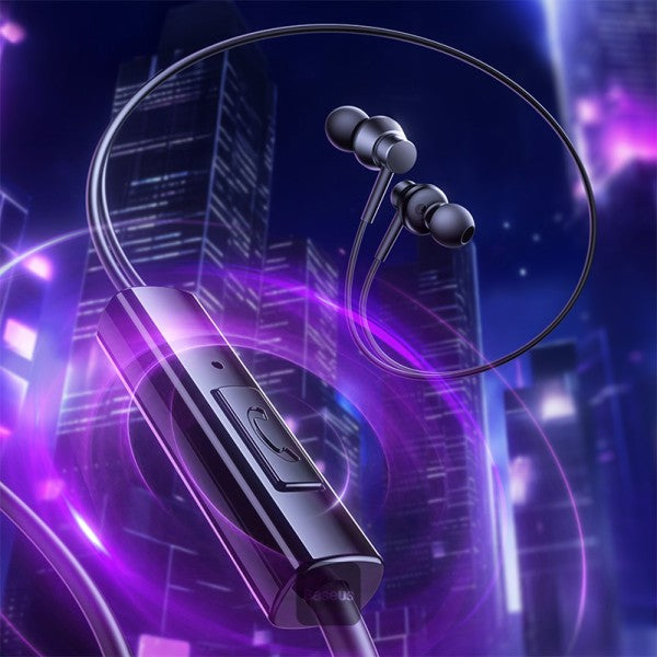 Baseus Encok HZ11 35mm Jack Wired Earphone  Universal Headset In-Ear Headphone With Mic - Black