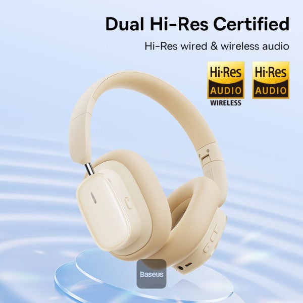 Baseus Bowie H1i  Wireless Headphones - 100H Playtime ANC Headset - Stellar White
