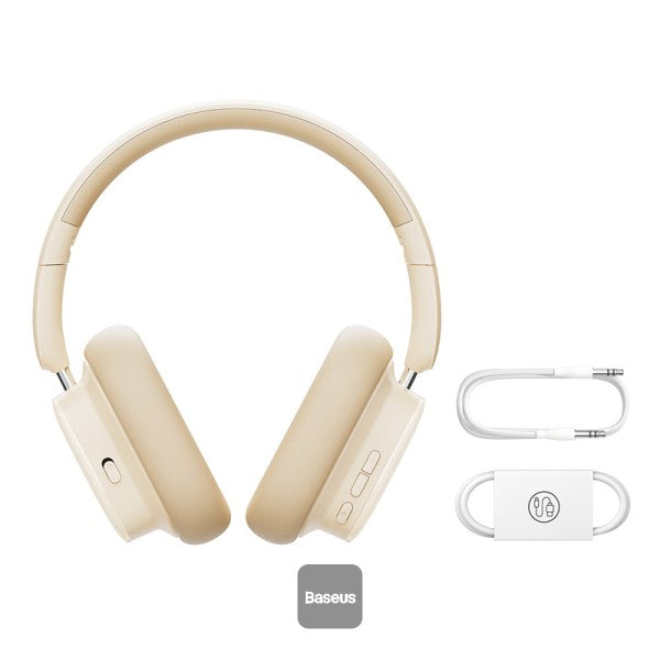 Baseus Bowie H1i  Wireless Headphones - 100H Playtime ANC Headset - Stellar White
