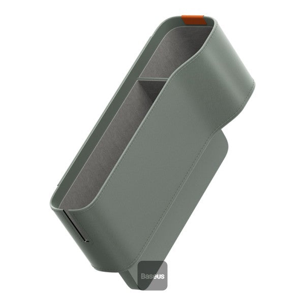 Baseus Car Seat Gap Organizers Storage Box Console with Cup Holder for Front Passenger Side and Driver Side - Frosted Gray