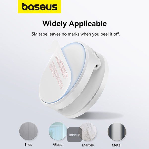Baseus MagPro Foldable Magnetic Phone Holder 360° Rotatable Adjustable Arm Wall-Mounted Stand - White