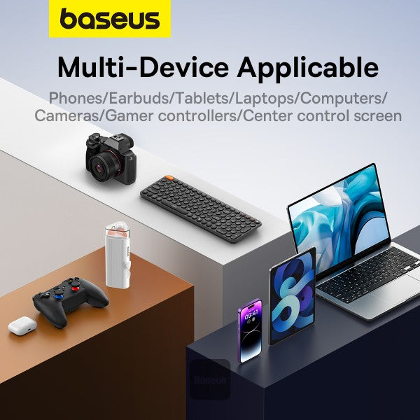 Baseus 8-in-1 Multi-Functional Cleaning Kit for Laptop Screen Keyboard and Earbuds - White