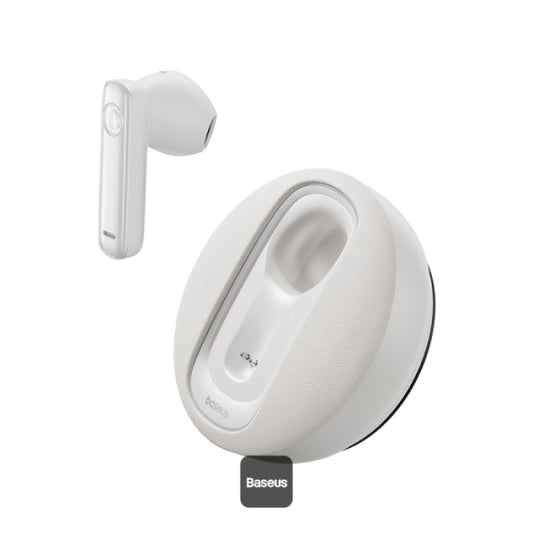 Baseus C-Mic CM10 Solar Charging Single Ear Wireless Earphone for Car - White