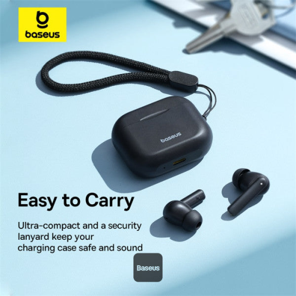 Baseus Bowie E17 True Wireless Bluetooth Earphones With Dual Mic ENC & Punchy Bass - Black