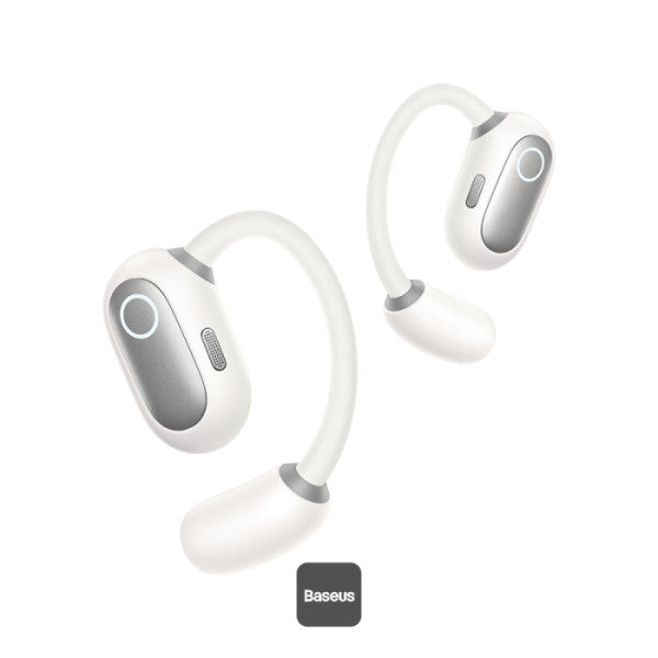 Baseus Eli Sport 1 Open-Ear Wireless Earbuds With IPX4 Waterproof TWS ENC Mics & Detachable Neckband - Stellar White