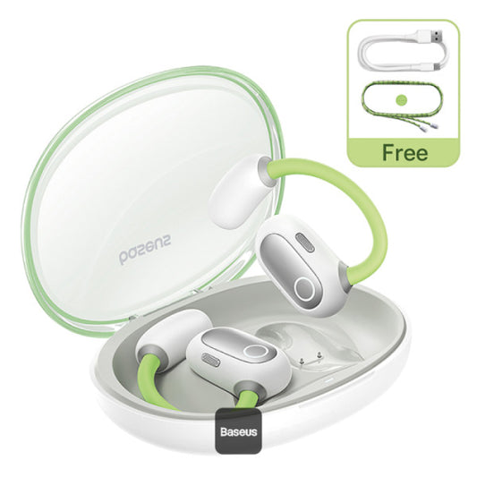 Baseus Eli Sport 1 Open-Ear Wireless Earbuds With IPX4 Waterproof TWS ENC Mics & Detachable Neckband - Aurora Green