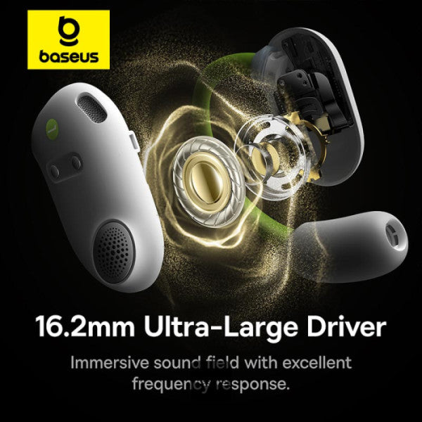 Baseus Eli Sport 1 Open-Ear Wireless Earbuds With IPX4 Waterproof TWS ENC Mics & Detachable Neckband - Aurora Green