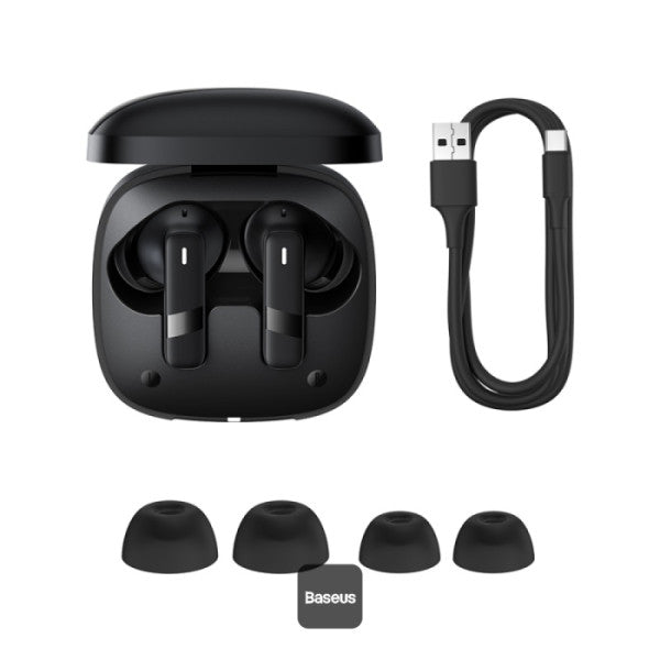 Baseus Bowie E20 True Wireless Earbuds With 2 ENC Mics 33H Playtime - Black
