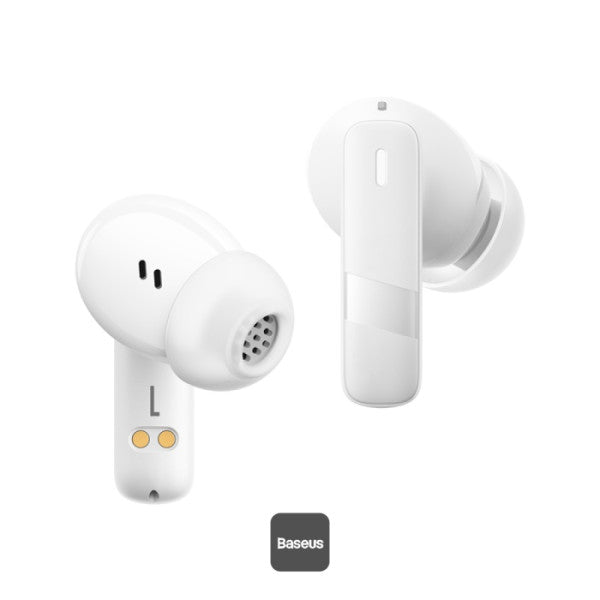 Baseus Bowie E20 True Wireless Earbuds With 2 ENC Mics 33H Playtime - White